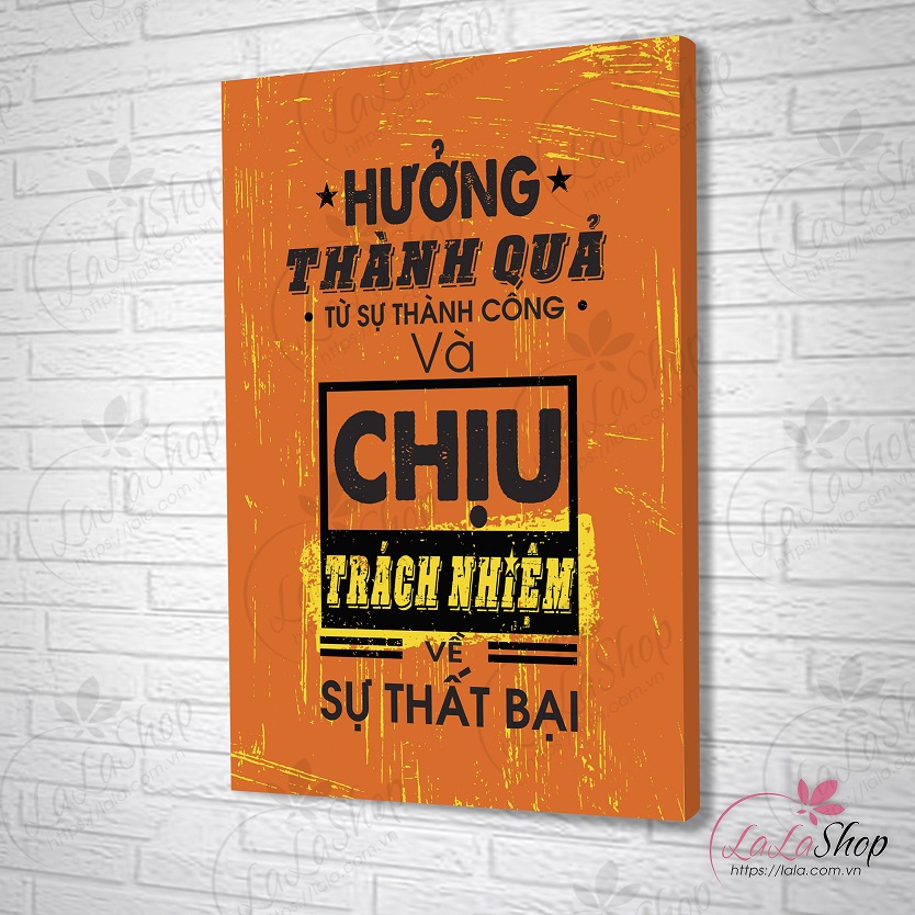Tranh treo tường hưởng thành quả từ sự thành công